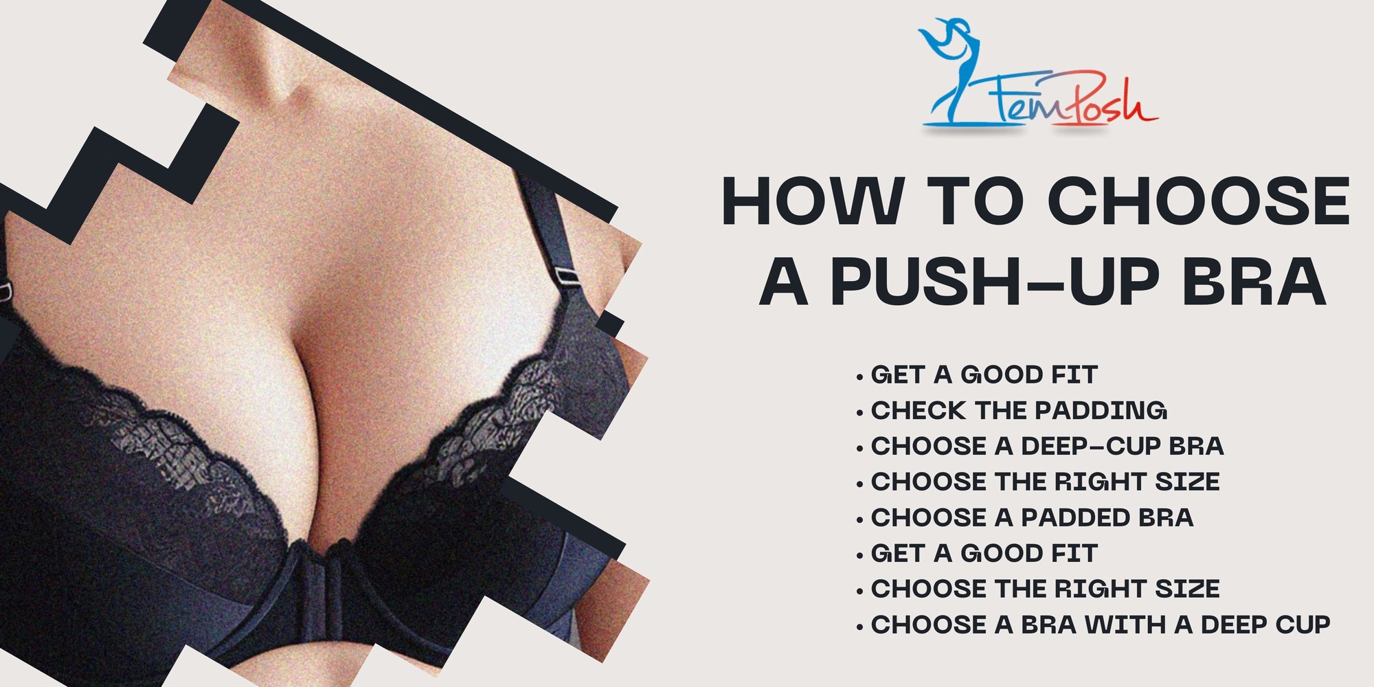 5 Easier Ways To Choose A Push-up Bra: Bra Guide - Femposh